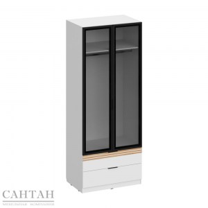 Нао ШК-4126 Шкаф 2-х створчатый с ящиками и стеклами